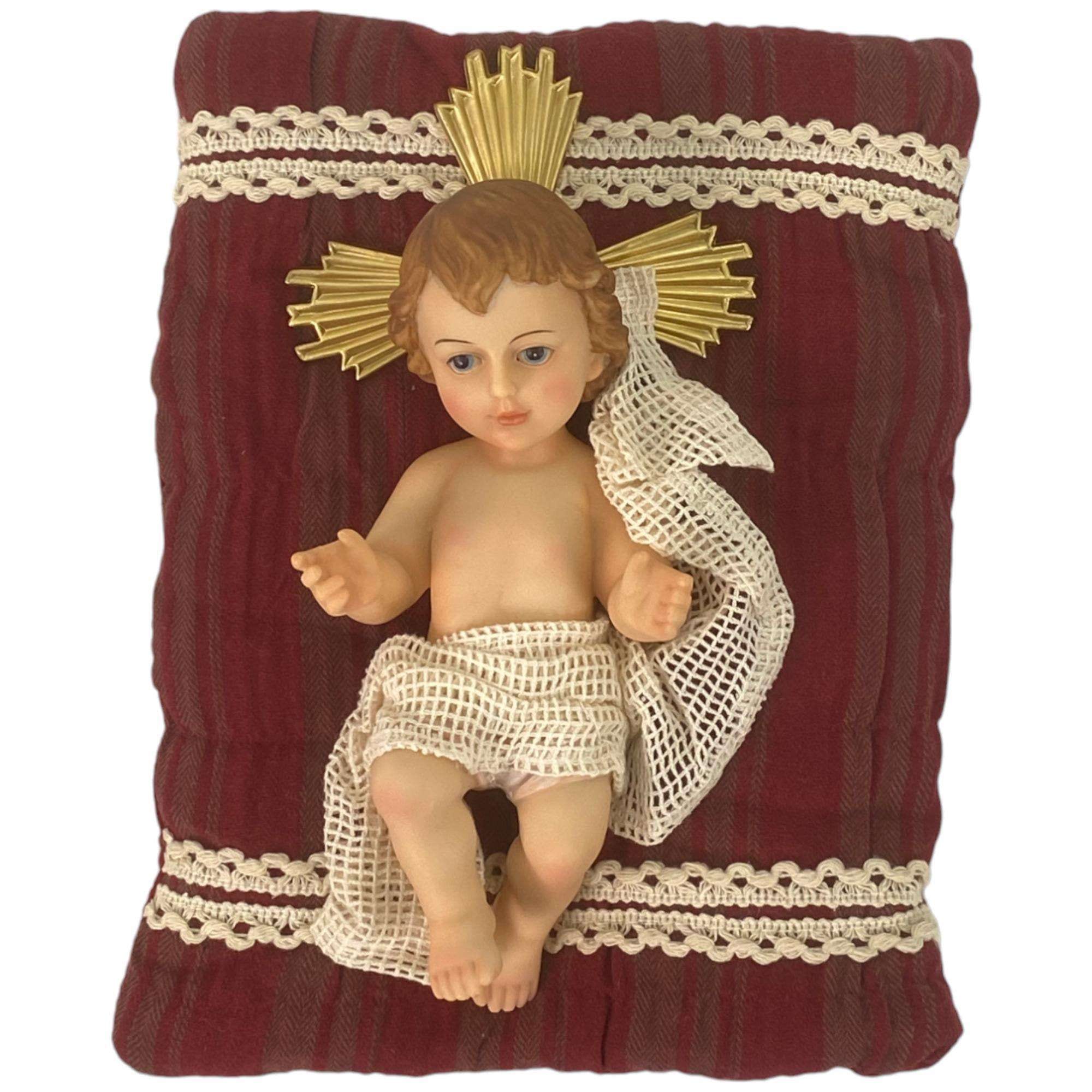 BEBE JESUS C/COJIN 9'' 18X8X25CM