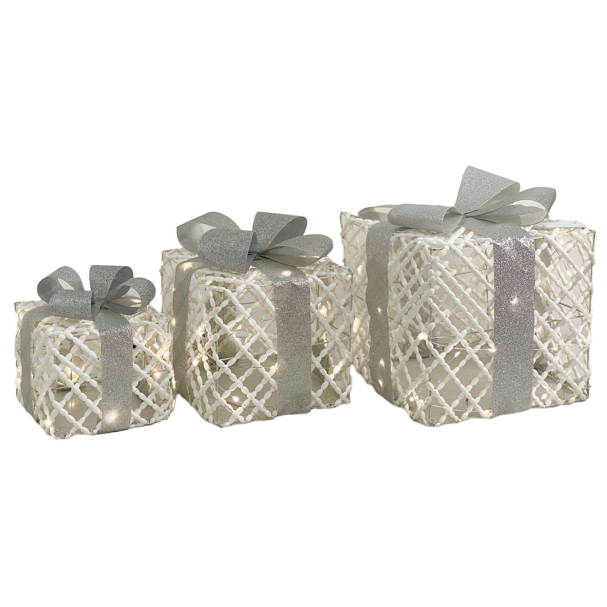 JG CAJA D/REGALO C/LUZ 3PZ C/LUZ A/BAT2