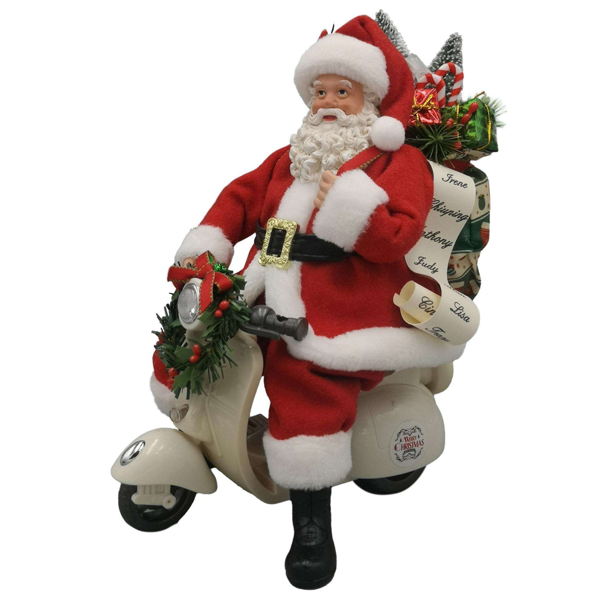 JG SANTA C/MOTO DECOR 22.5X12.5X24CM