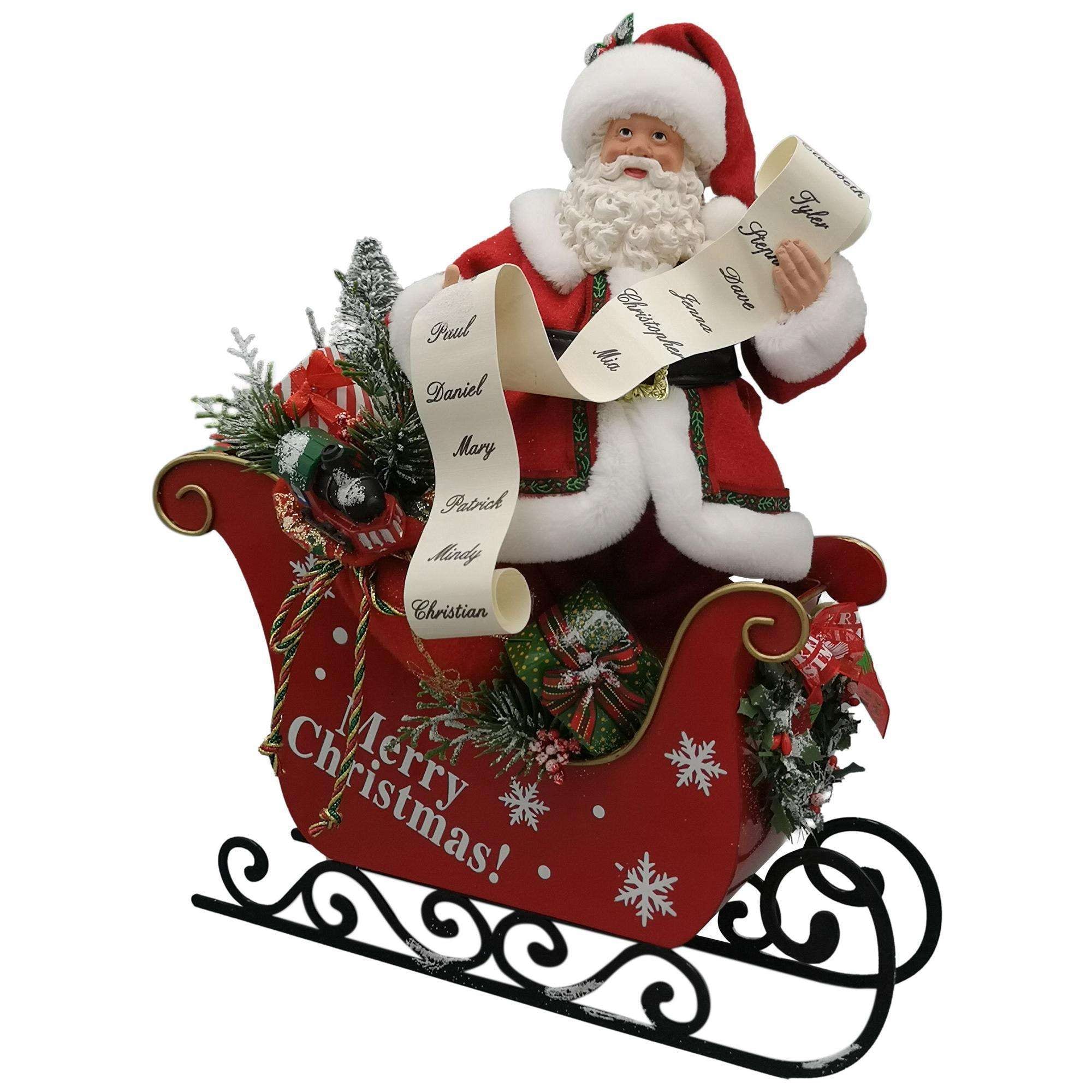 JG SANTA C/TRINEO DECOR 27.5X12.5X32.5CM