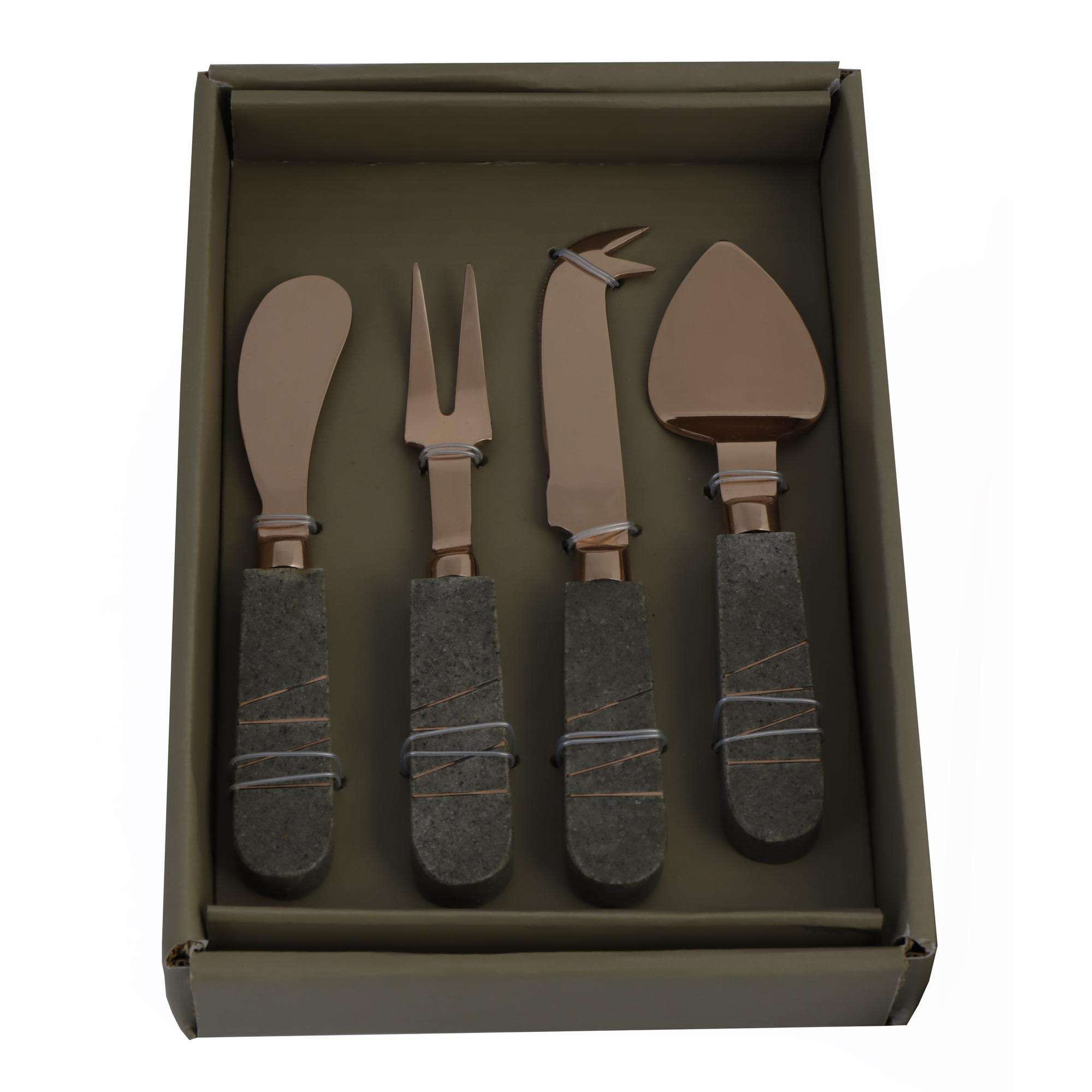 JG UTENSILIOS P/QUESOS 4PZ 16X16.3X18
