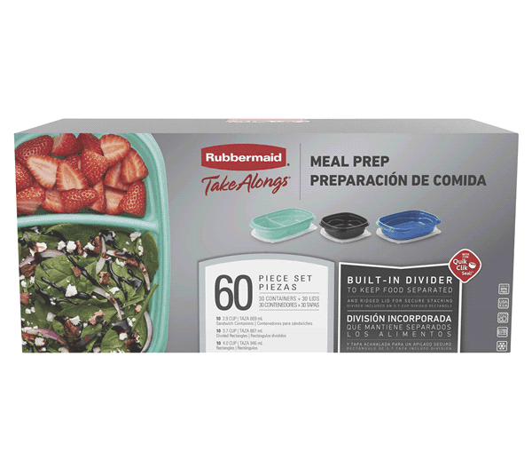 SET TAKE ALONG DE 60 PIEZAS (30 RECIPIEN