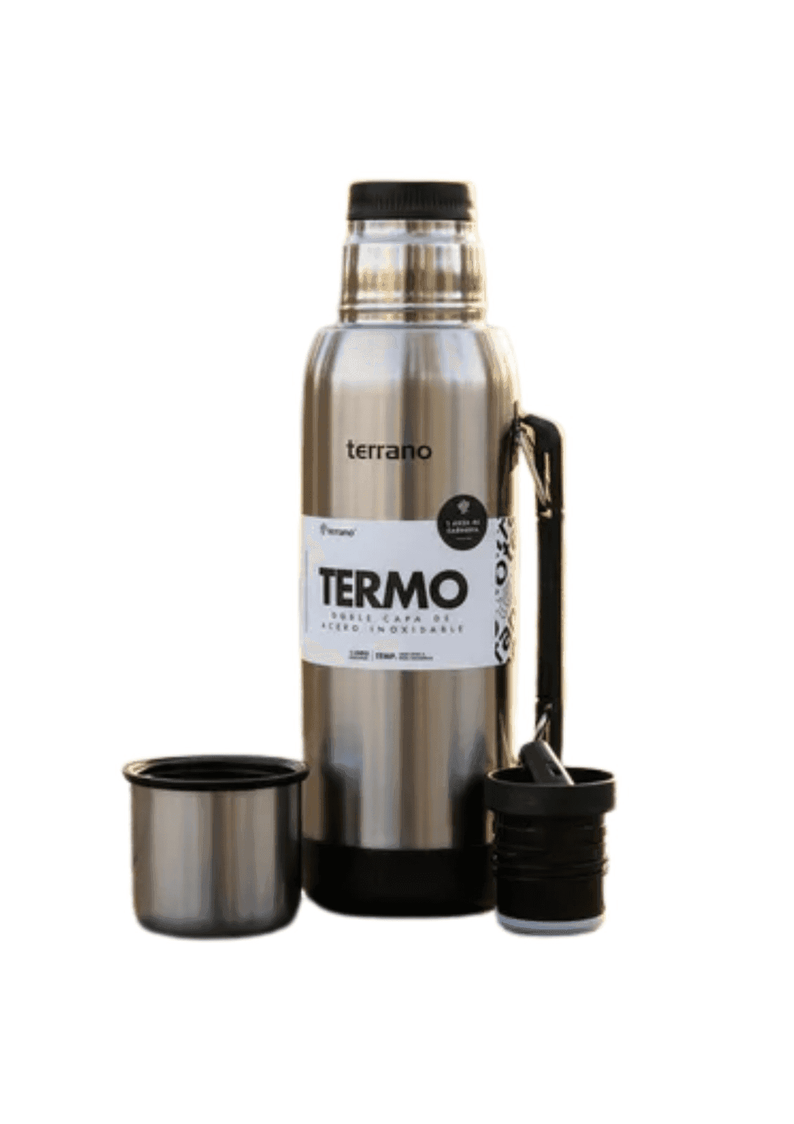 TERMO 1LT MANIJA MOVIL+BOTA INOX