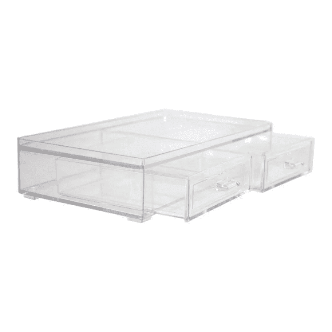 CAJA ORGANIZADORA CON 2 CAJONES 21.5 109