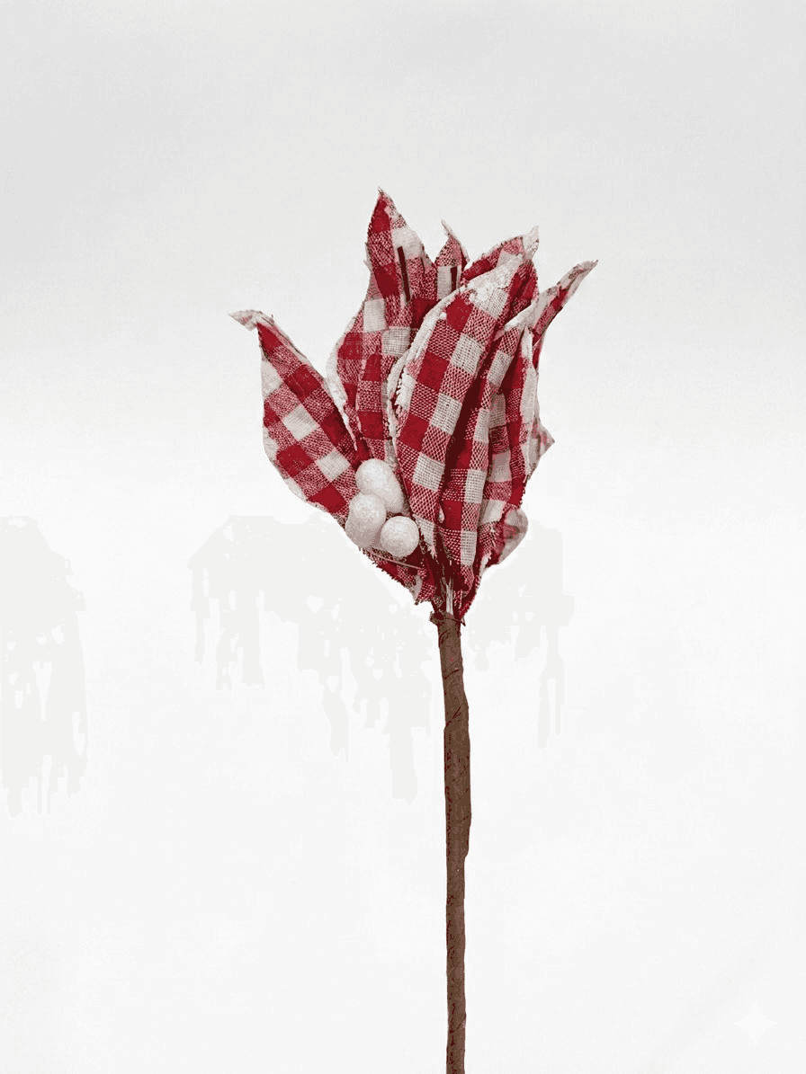 TALLO FLOR NAVIDEÑA 28 CM