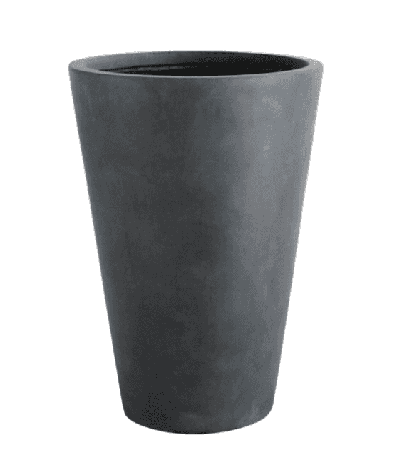 MACETA CÓNICA GRIS 33X43