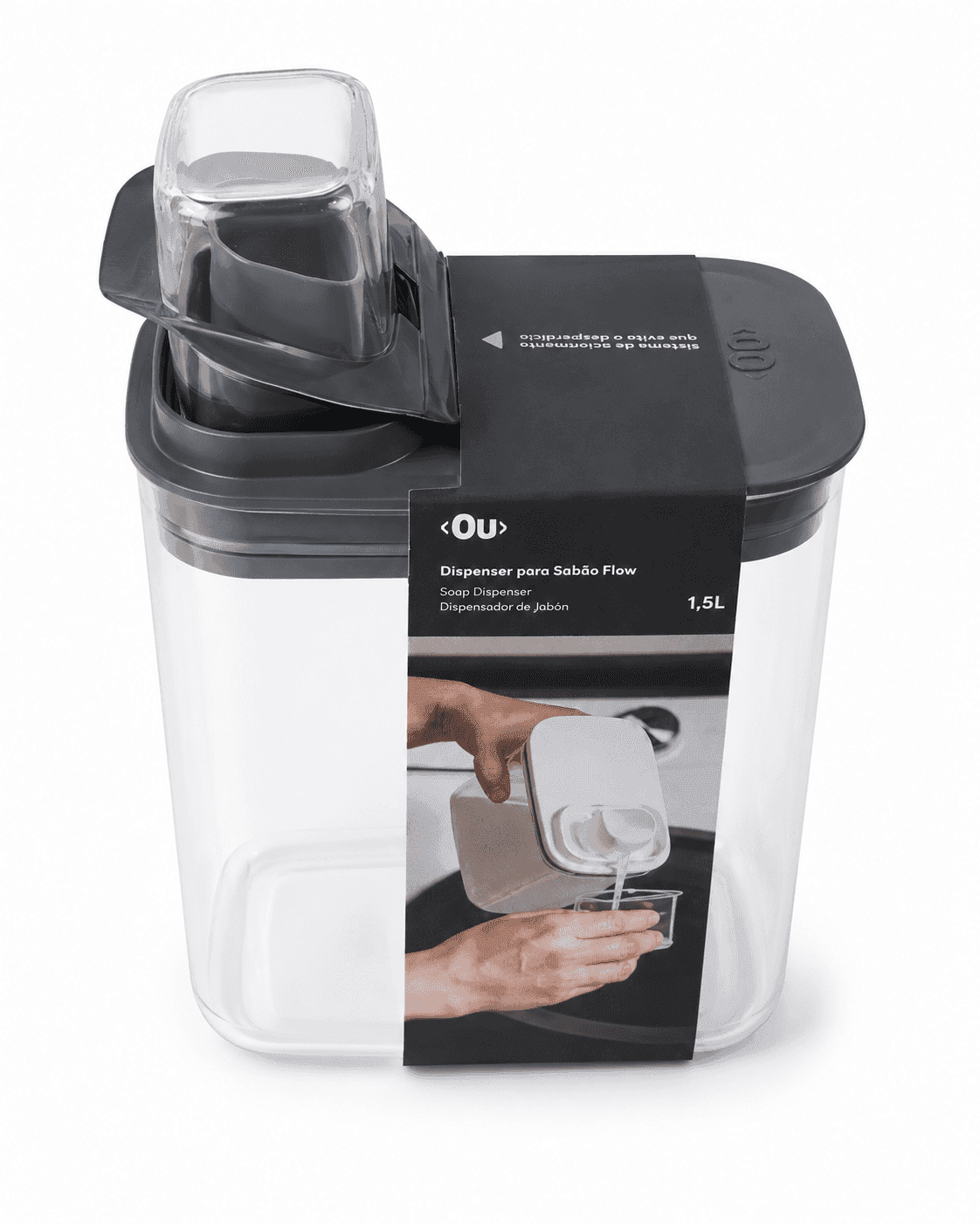 DISPENSADOR FLOW 1.5L OU GRIS