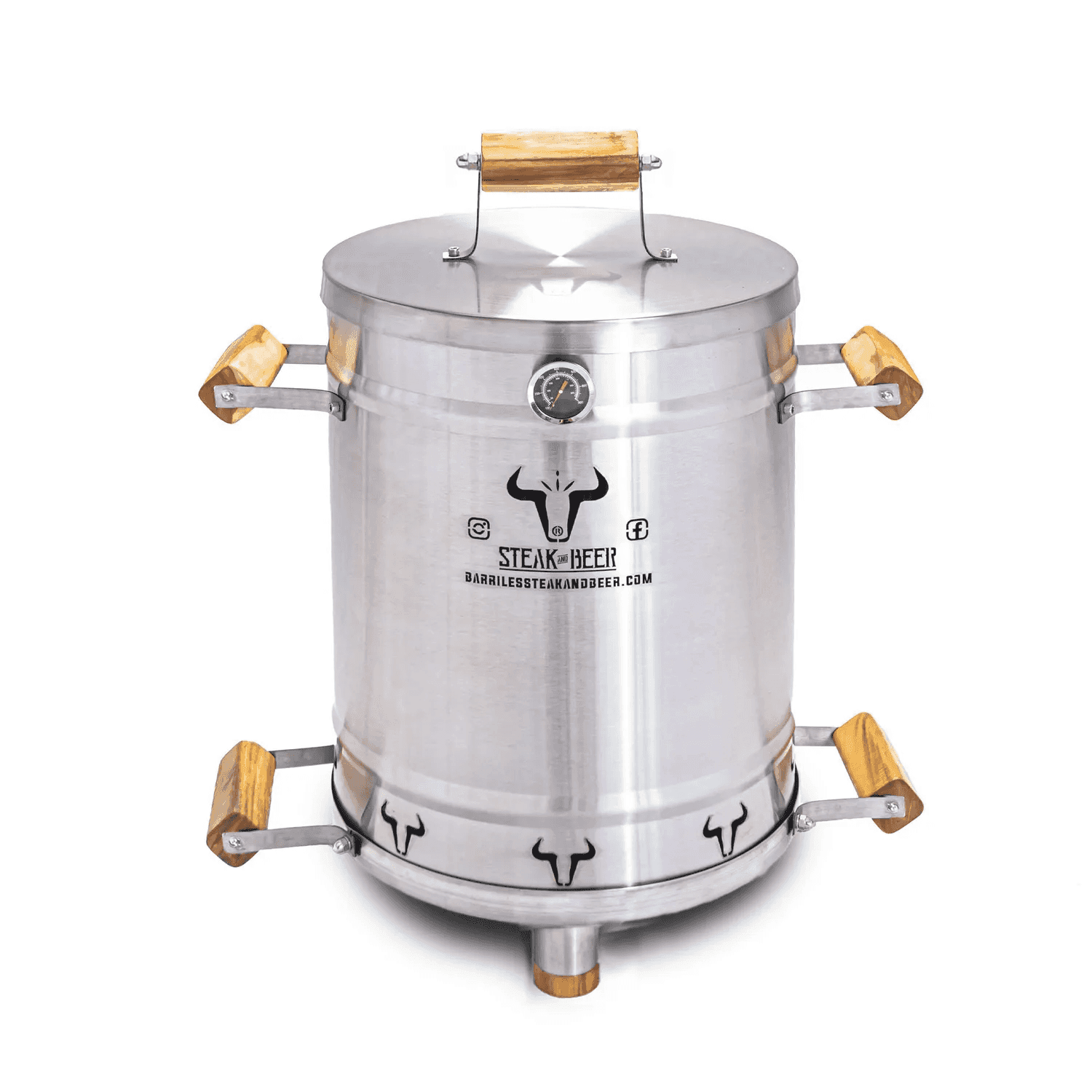 BARRIL PEQUEÑO INOX STEAK AND BEER 56X36